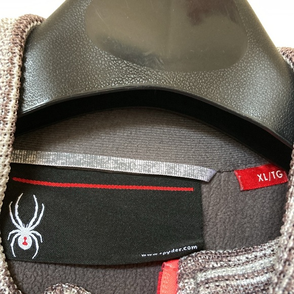 Spyder Women's Outdoor Full Zip Sweater Light Brown, Cream & Pink Size XL - Picture 4 of 5